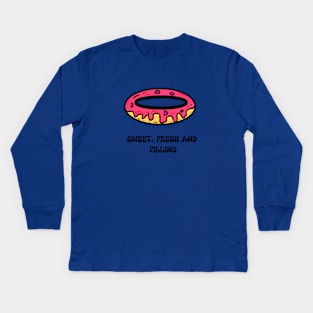 Donuts yummy Kids Long Sleeve T-Shirt